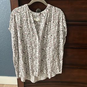 Treasure and bond cap sleeve floral v neck blouse Nordstrom
